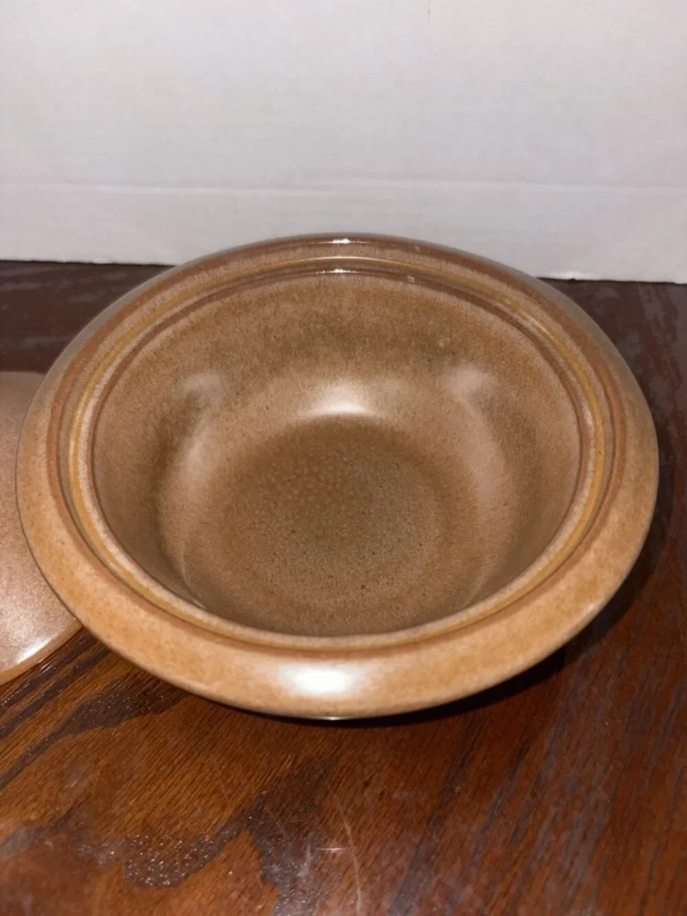 Frankoma Pottery 6U Plainsman Individual Casserole W Lid Desert Gold 7 Inch VNTG